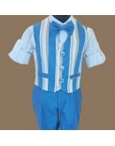 Completo per bimbo estivo blu